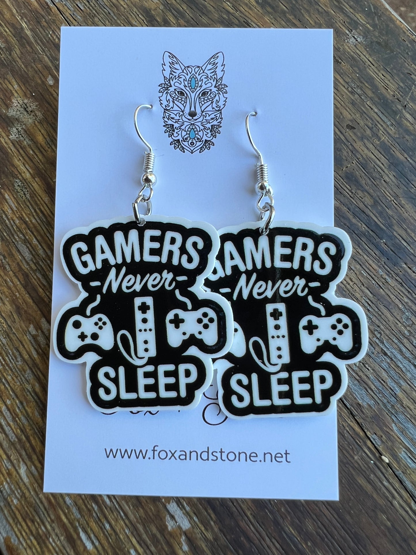 Gamers Never Sleep Earrings