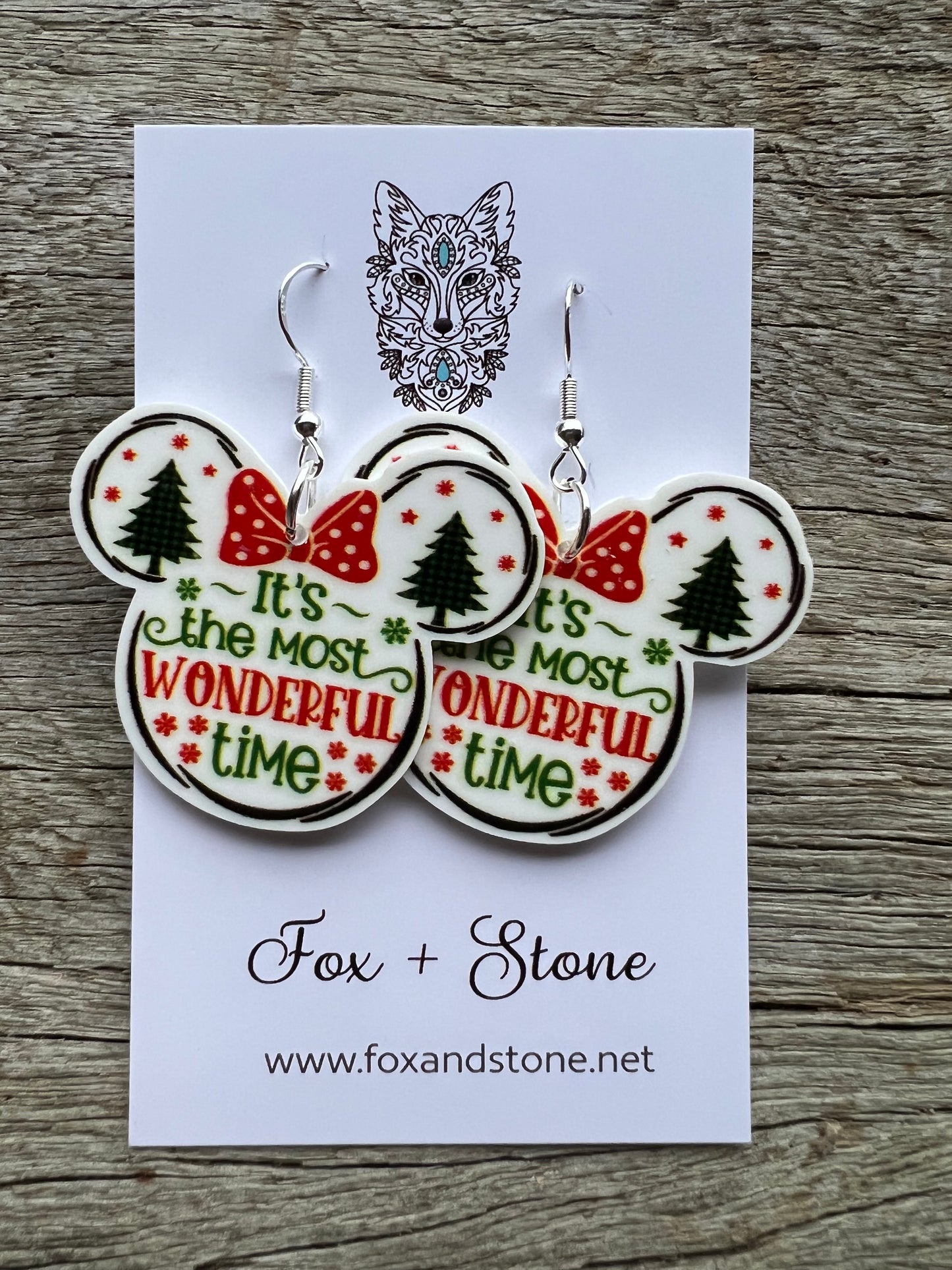 Minnie Beautiful Christmas Earrings