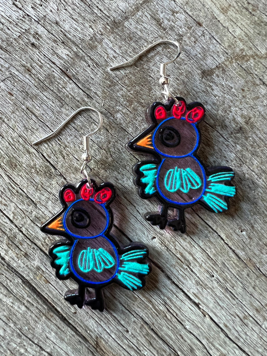 Happy Rooster Earrings