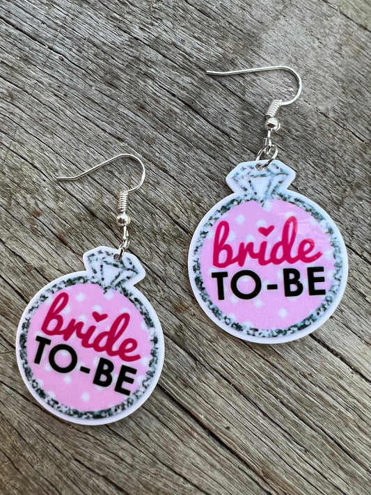 Bride To Be Earrings