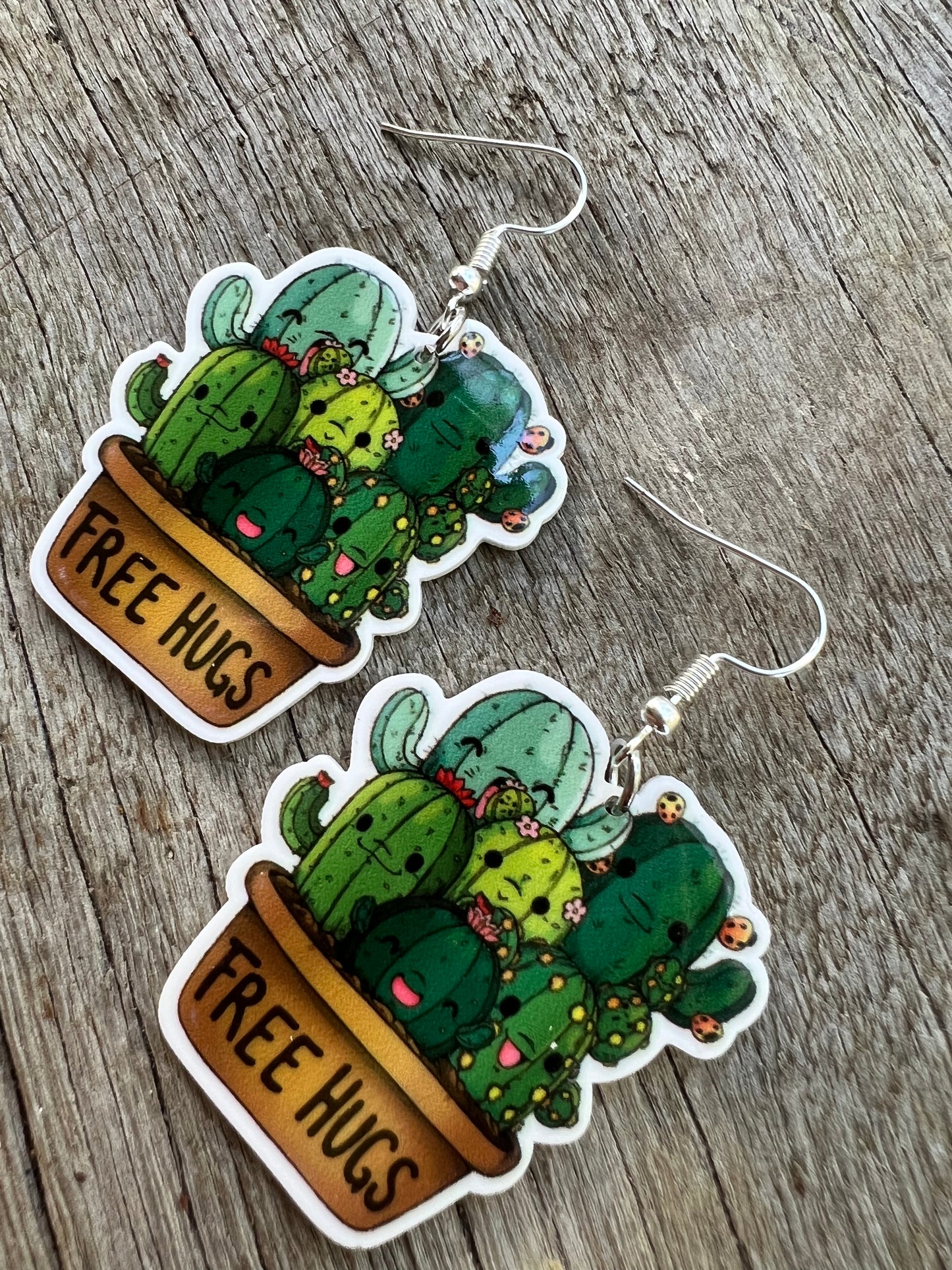 Free Hugs Plant Earrings