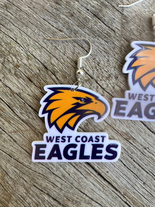 West Coast Eagles Earrings