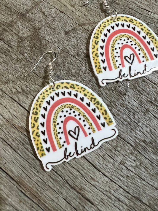 Be Kind Natural Arch Earrings