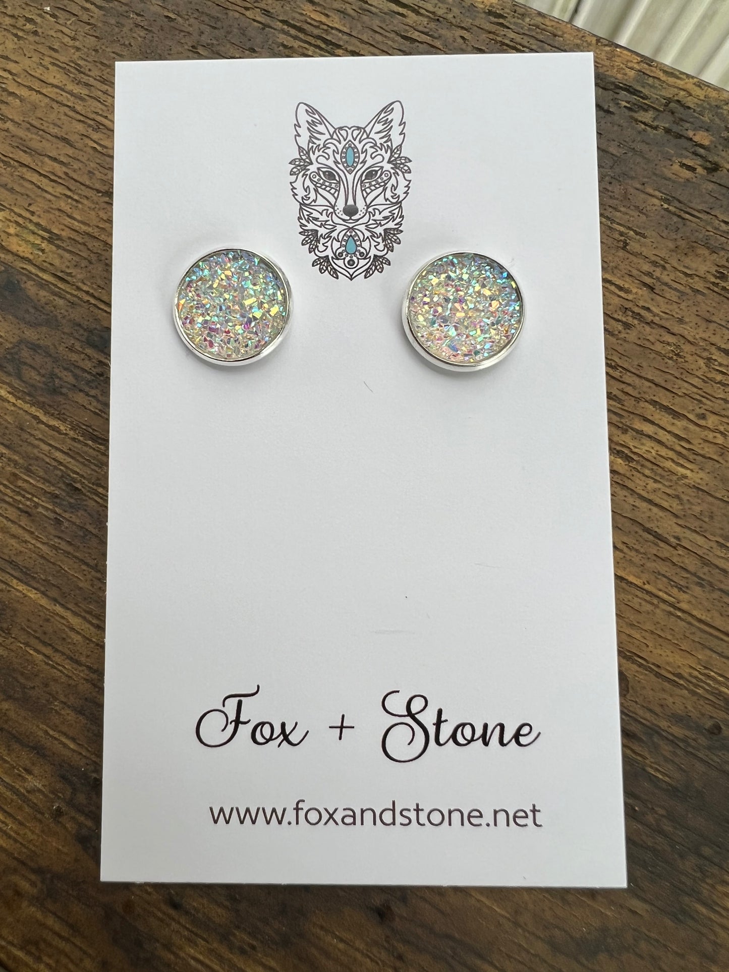 Ice Ice Druzy Stud Earrings
