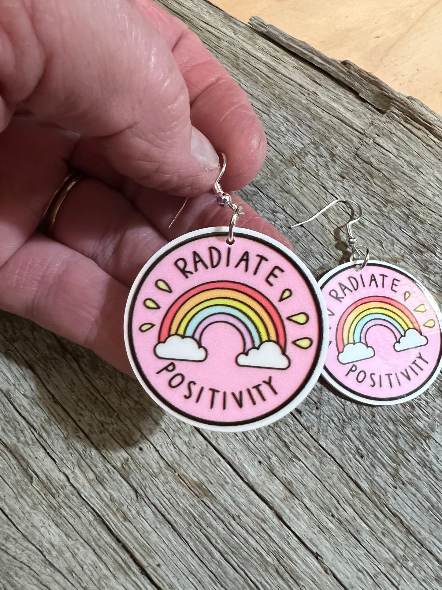 Pink Radiate Positivity Earrings