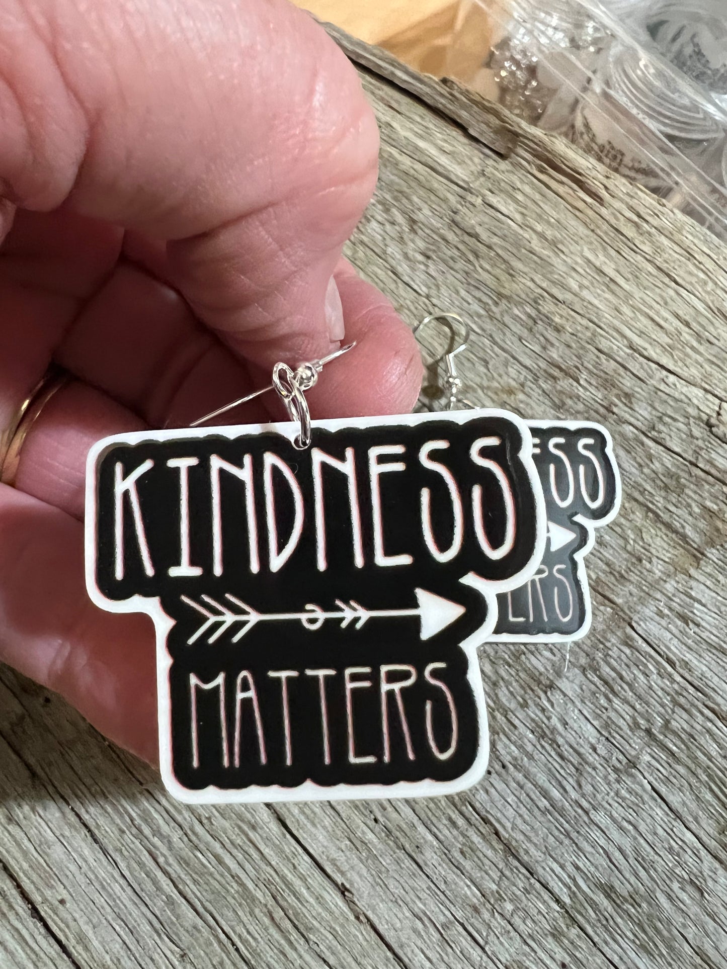 Kindness Matters Resin Earrings