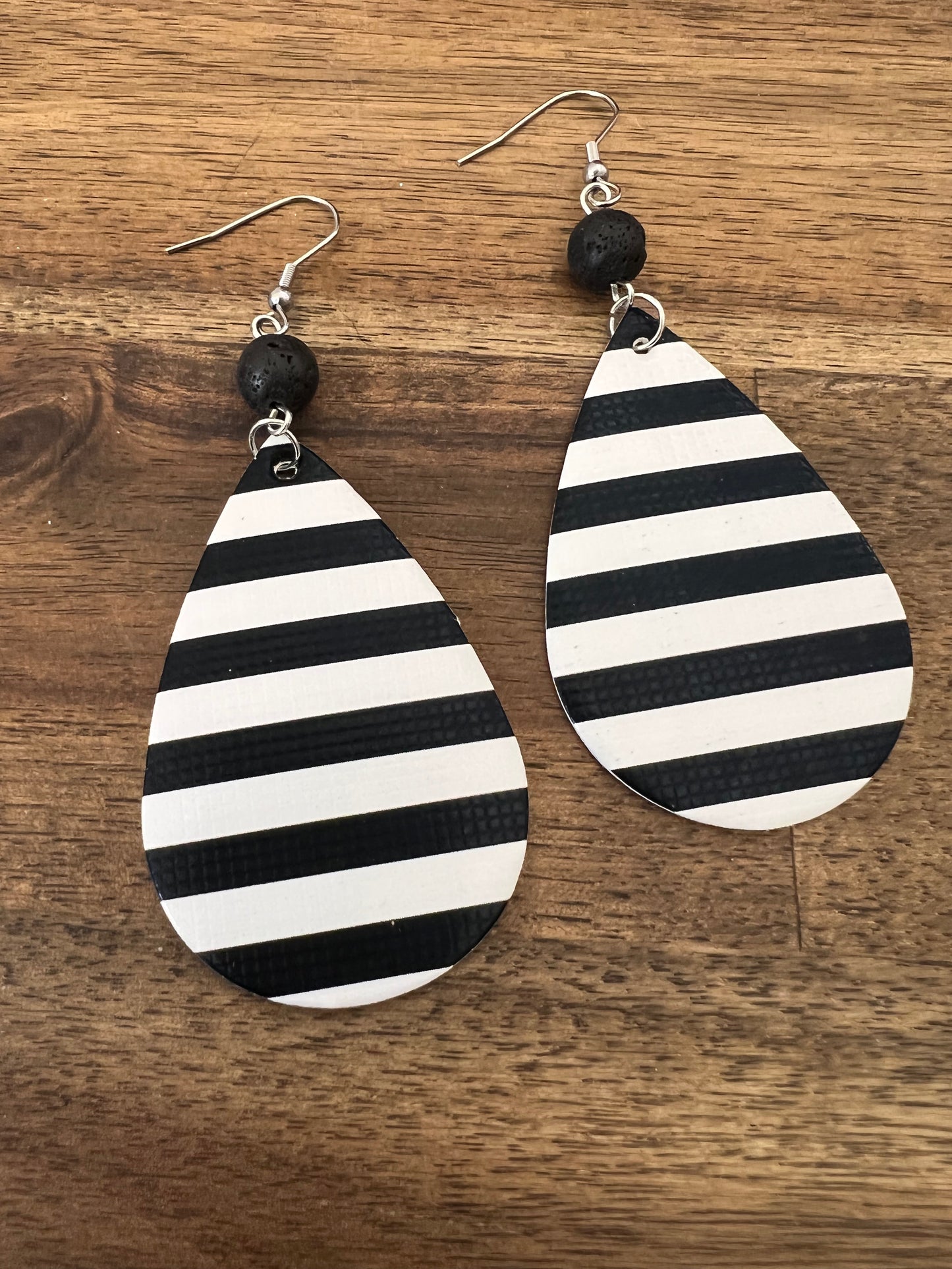 Lava Vegan Leather Earrings