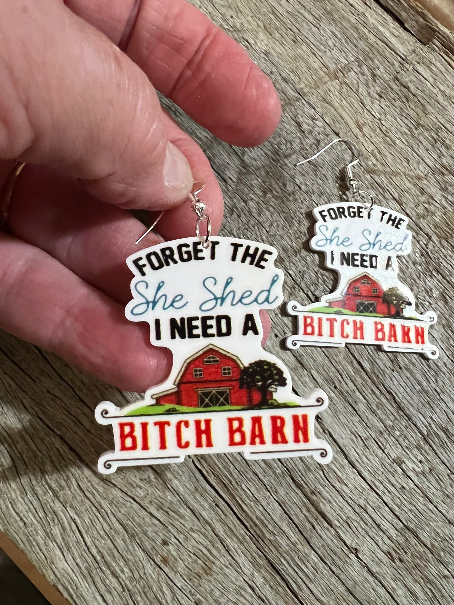 She Shed - Bitch Barn Earrings