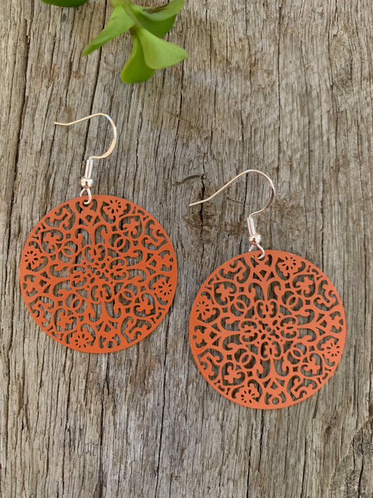 Rusty Brown Evie Filigree
