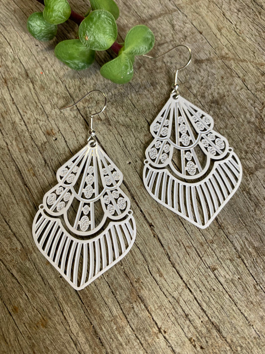 Maggie May White Filigree