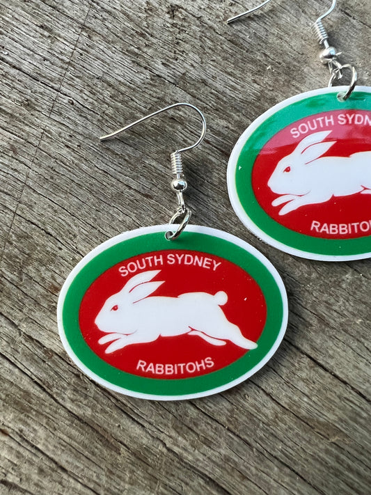 South Sydney Rabbitohs Earrings