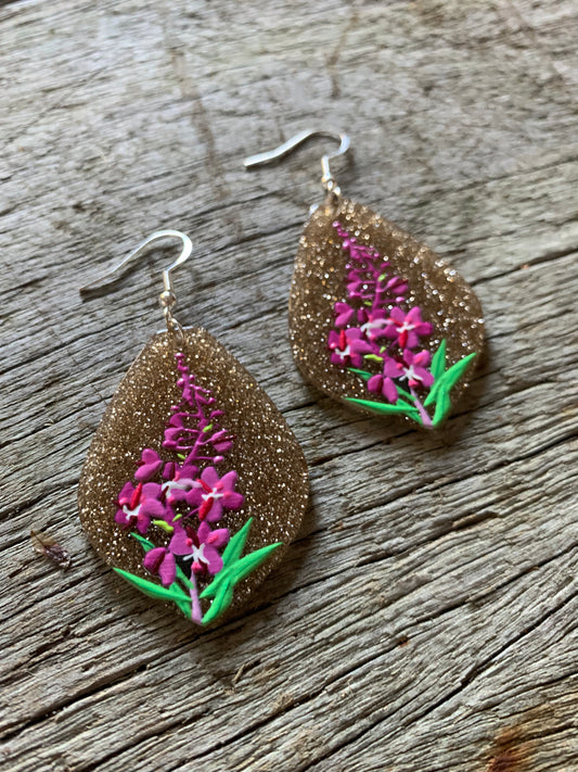 Glitter Reeds Earrings