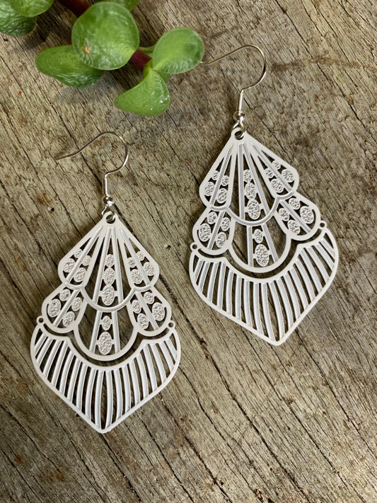 Maggie May White Filigree