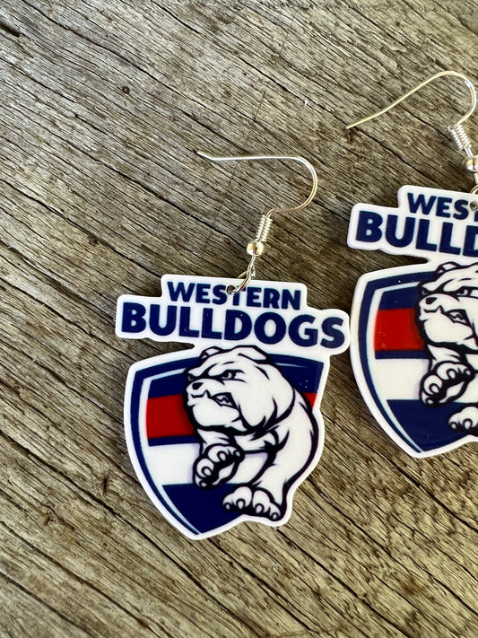 Western Bulldogs Earrings
