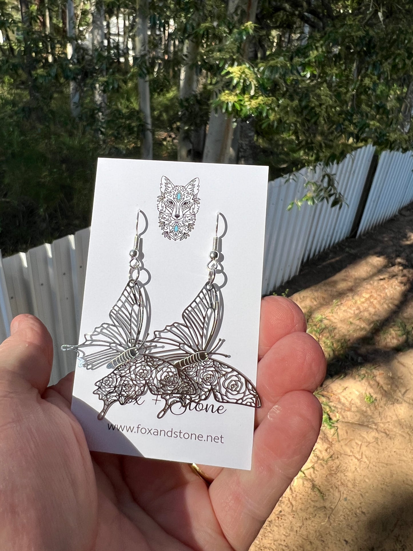 Silvy Butterfly Filigree Earrings
