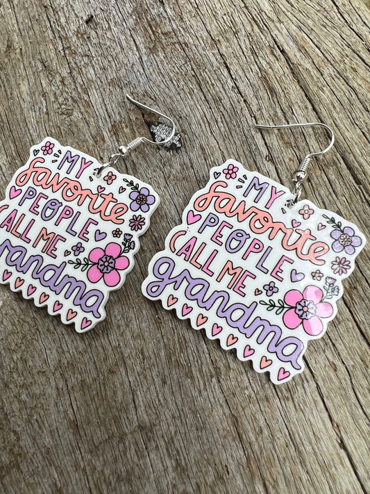 Grandma Love Earrings