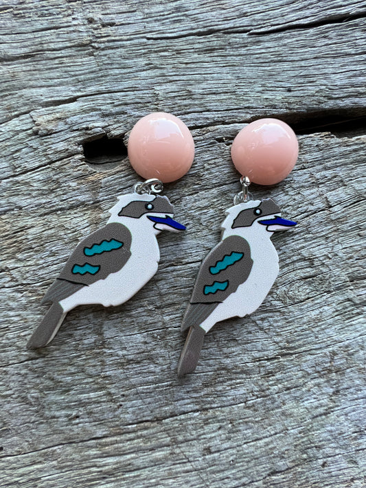 Kookaburra Bird Stud Earrings