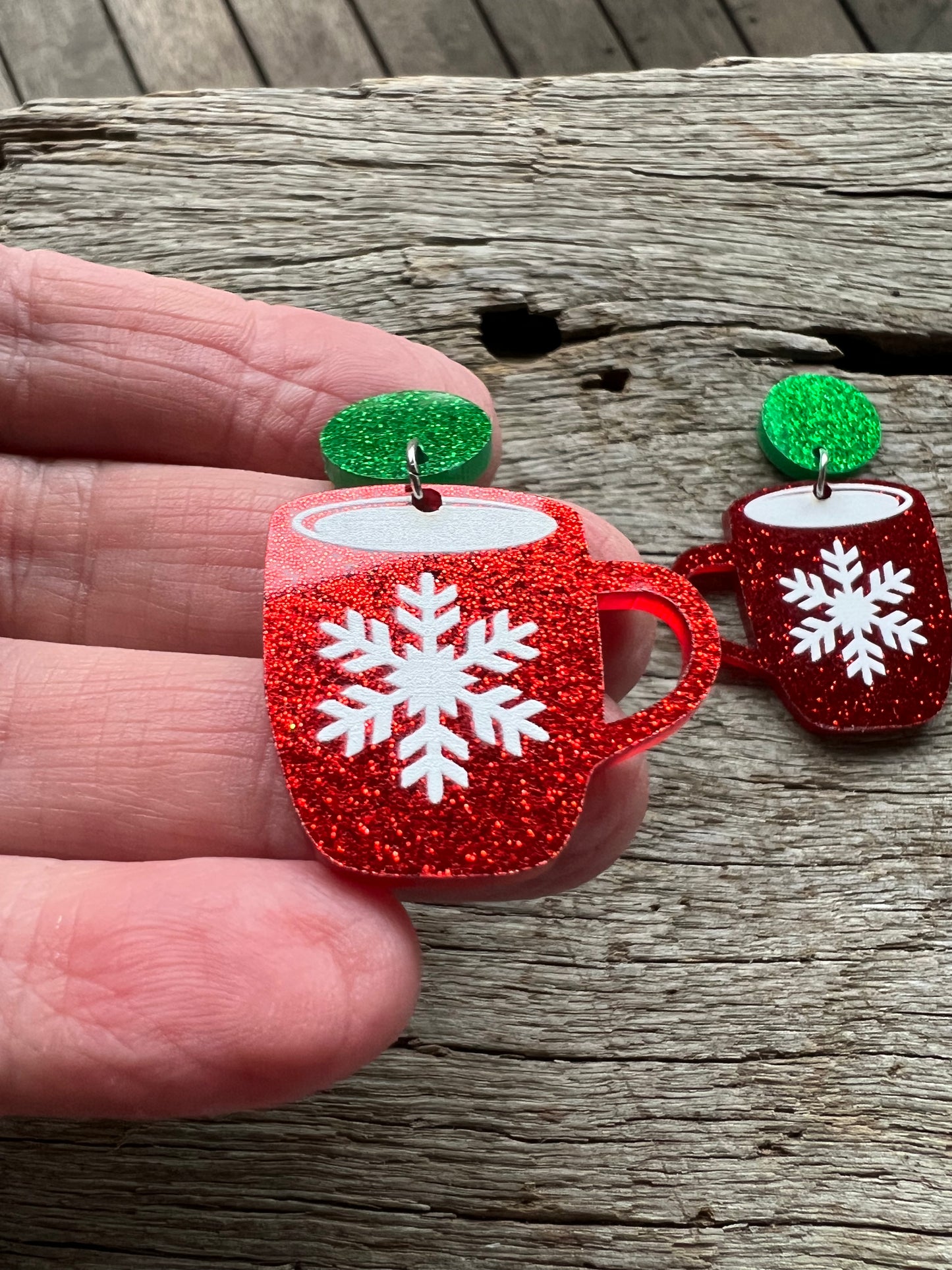 Christmas Hot Drink Earrings