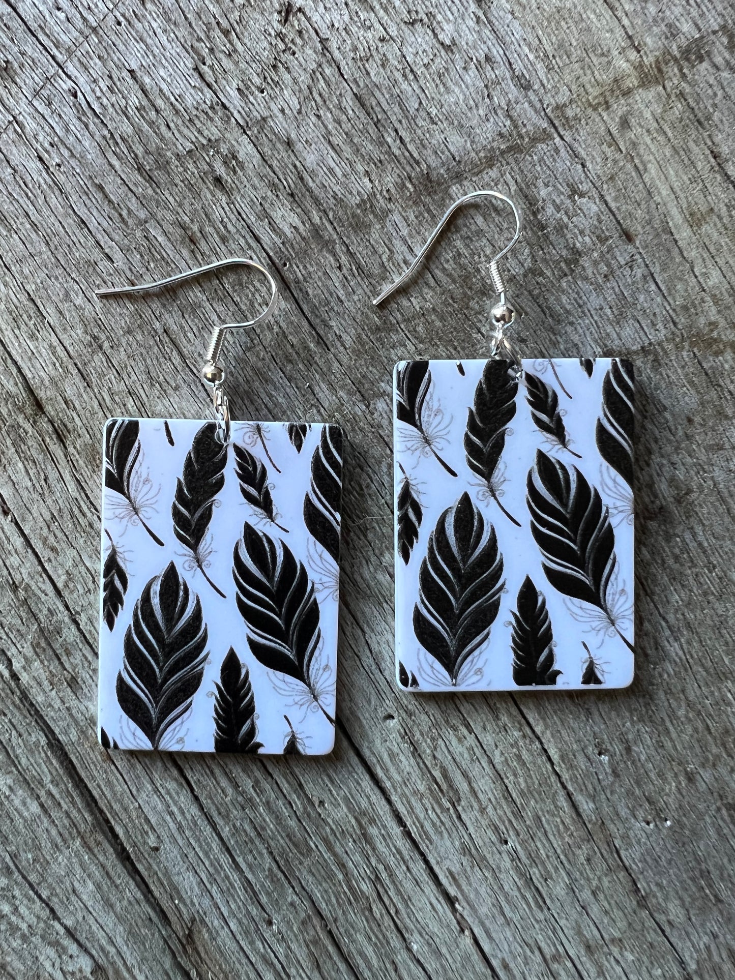 Black Fern Earrings