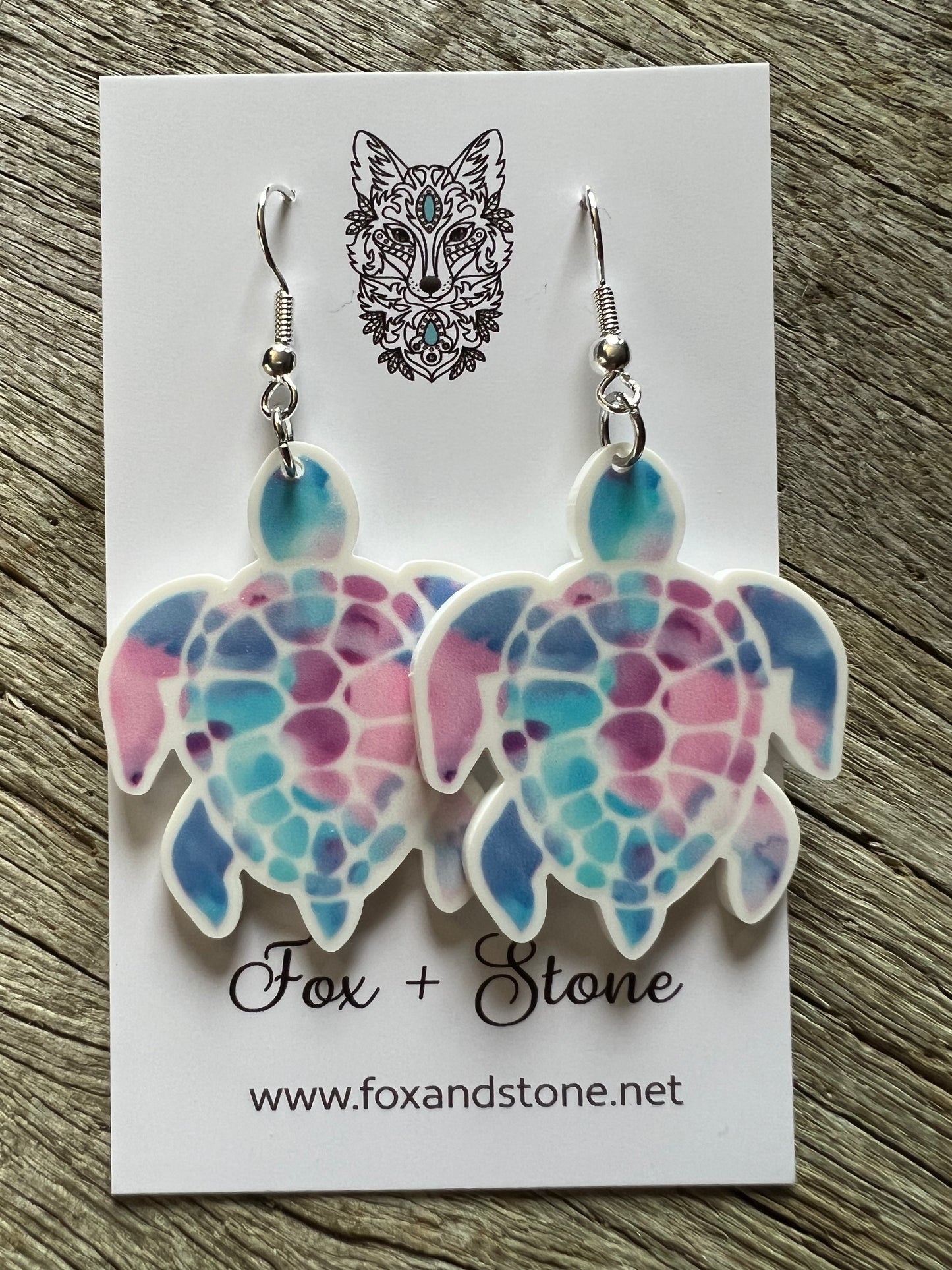Ocean Turtle Confetti Earrings