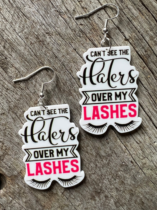 Can’t See The Haters Resin Earrings