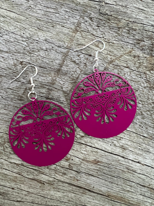 Magenta Lotus Swirl Filigree