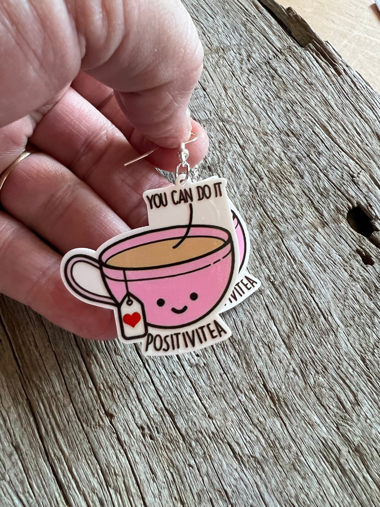 Positivitea Resin Earrings
