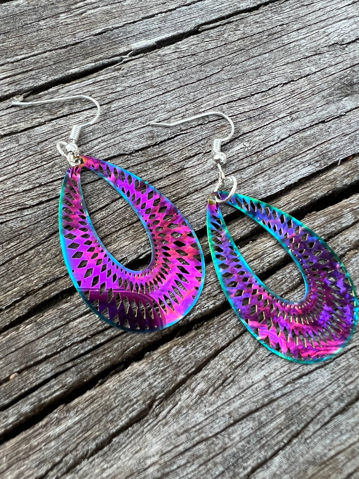 Iridescent Julia Filigree Earrings