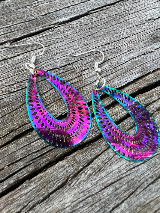 Iridescent Julia Filigree Earrings