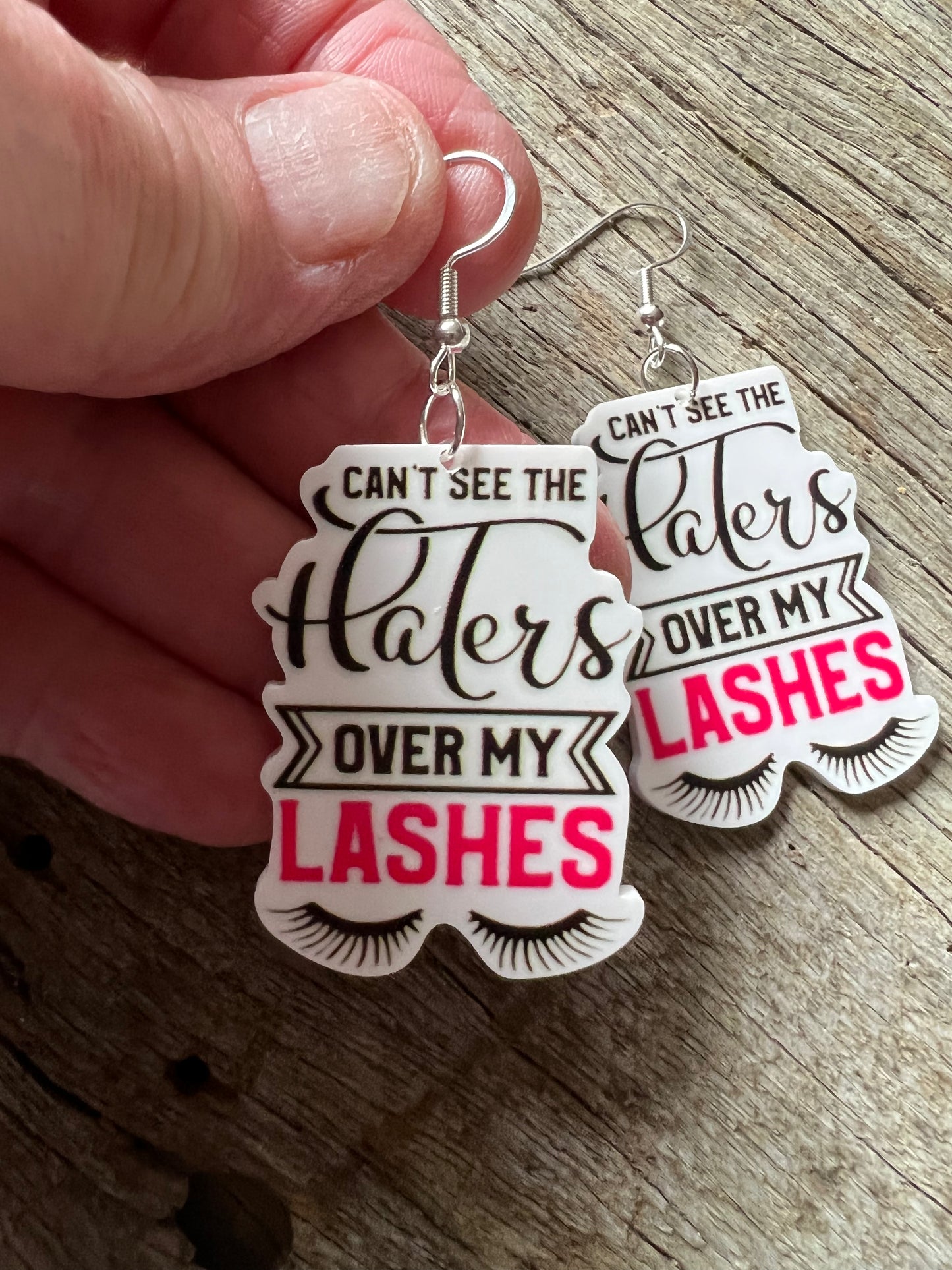 Can’t See The Haters Resin Earrings