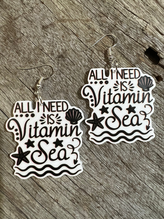 All I Need Vitamin Sea Earrings