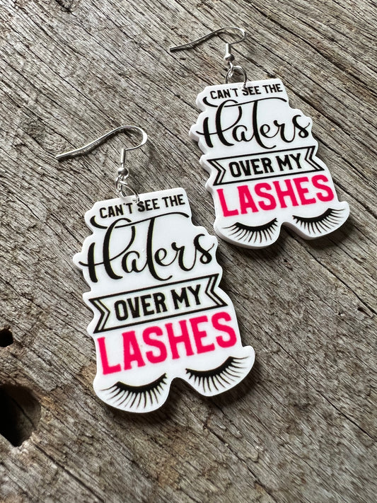 Can’t See The Haters Resin Earrings