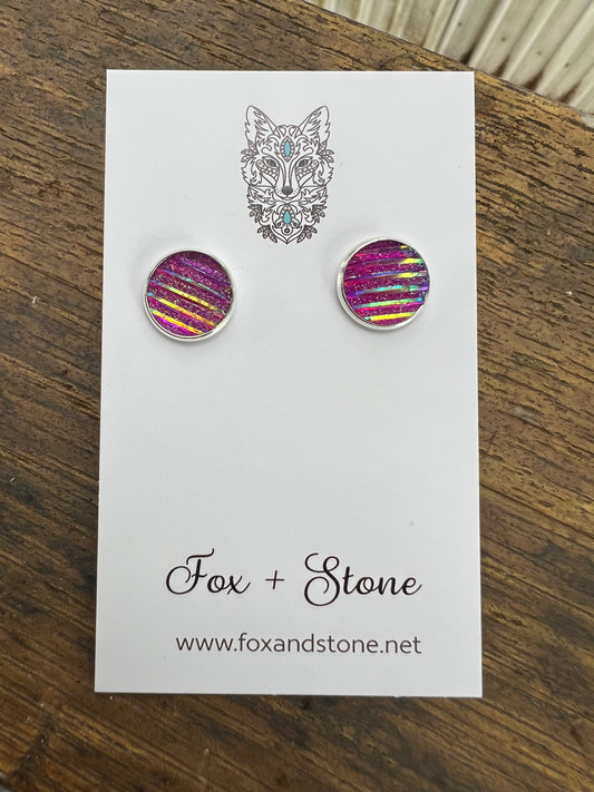 Razza Mataz Druzy Stud Earrings