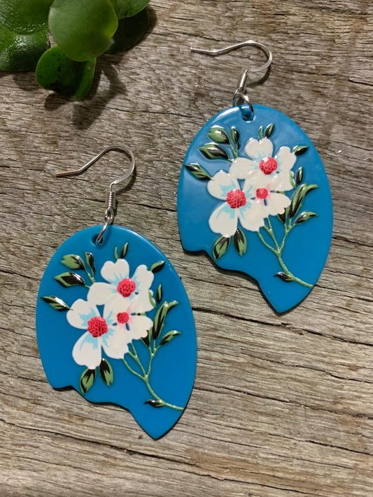 Paint Me Blue Earrings