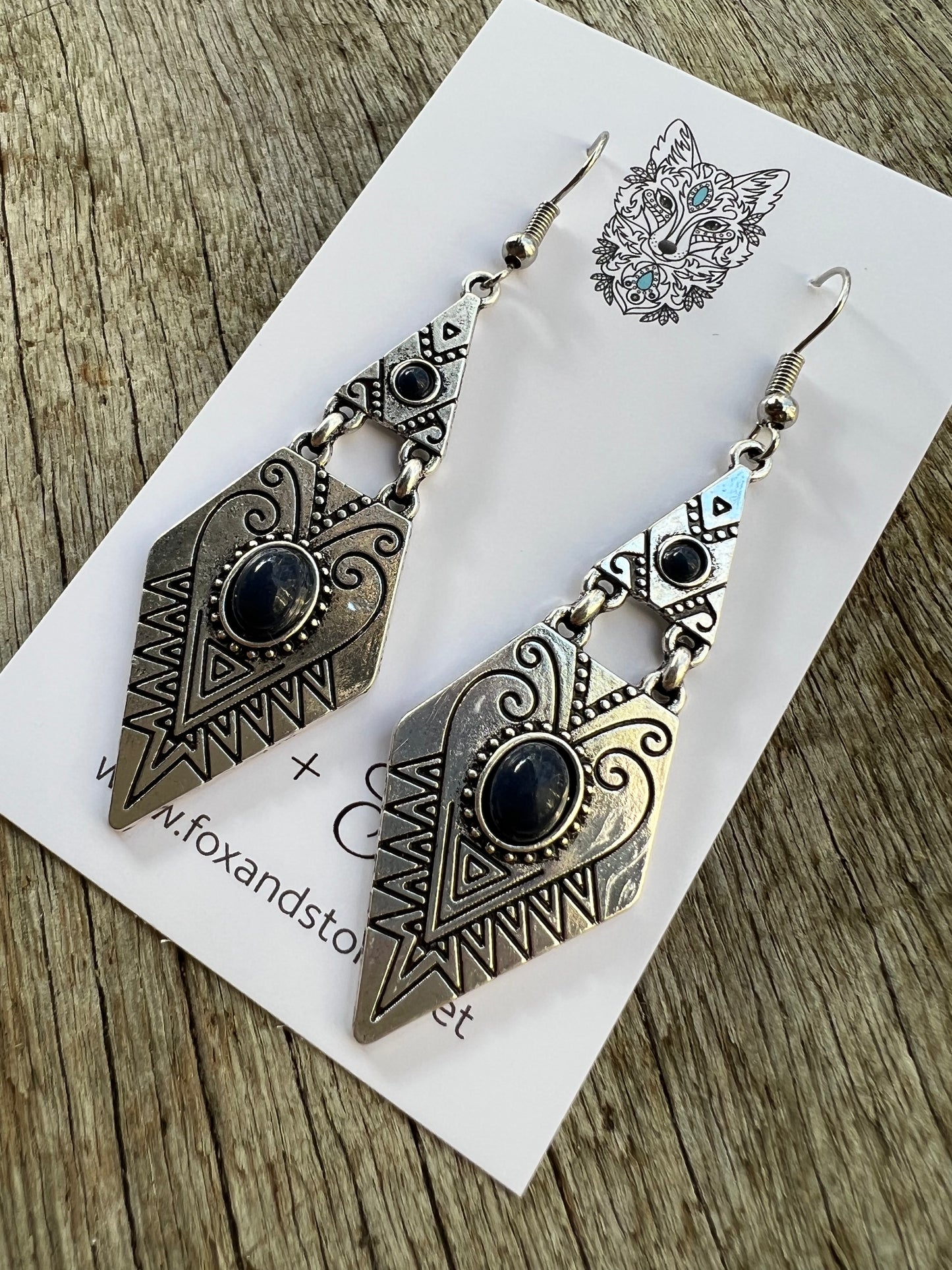 Luxe Silver Drop Metal Dangles