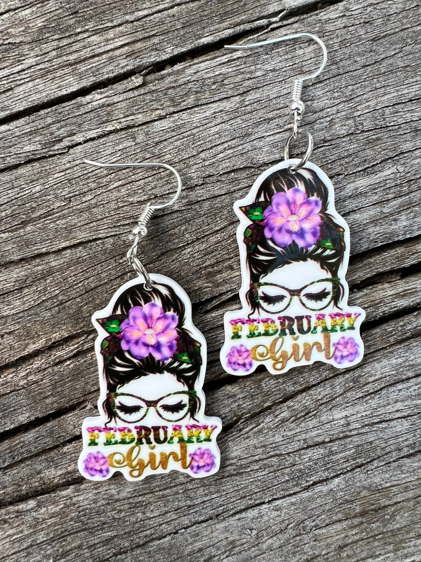 February Girl Earrings