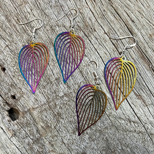 Irridescent Leaf  Filigree