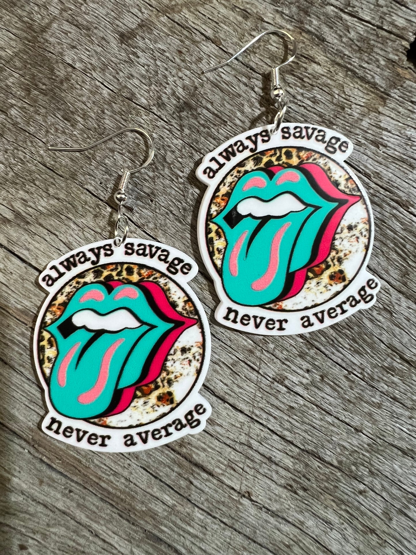 Always Savage Resin Earrings