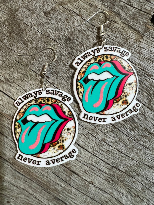 Always Savage Resin Earrings