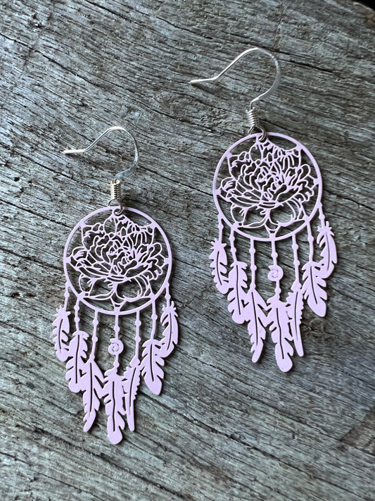 Pink Lotus Dream Catcher Filigree