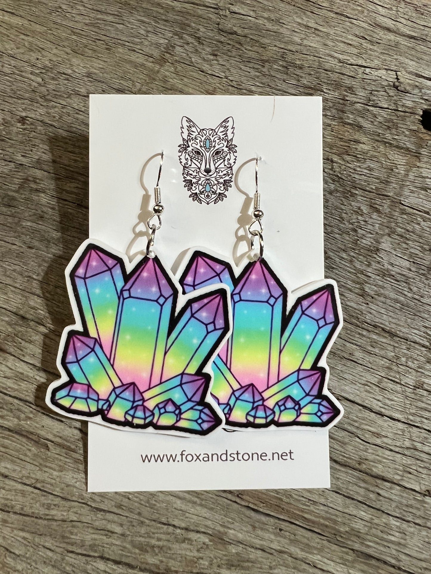 Pretty Crystal Colourful Earrings