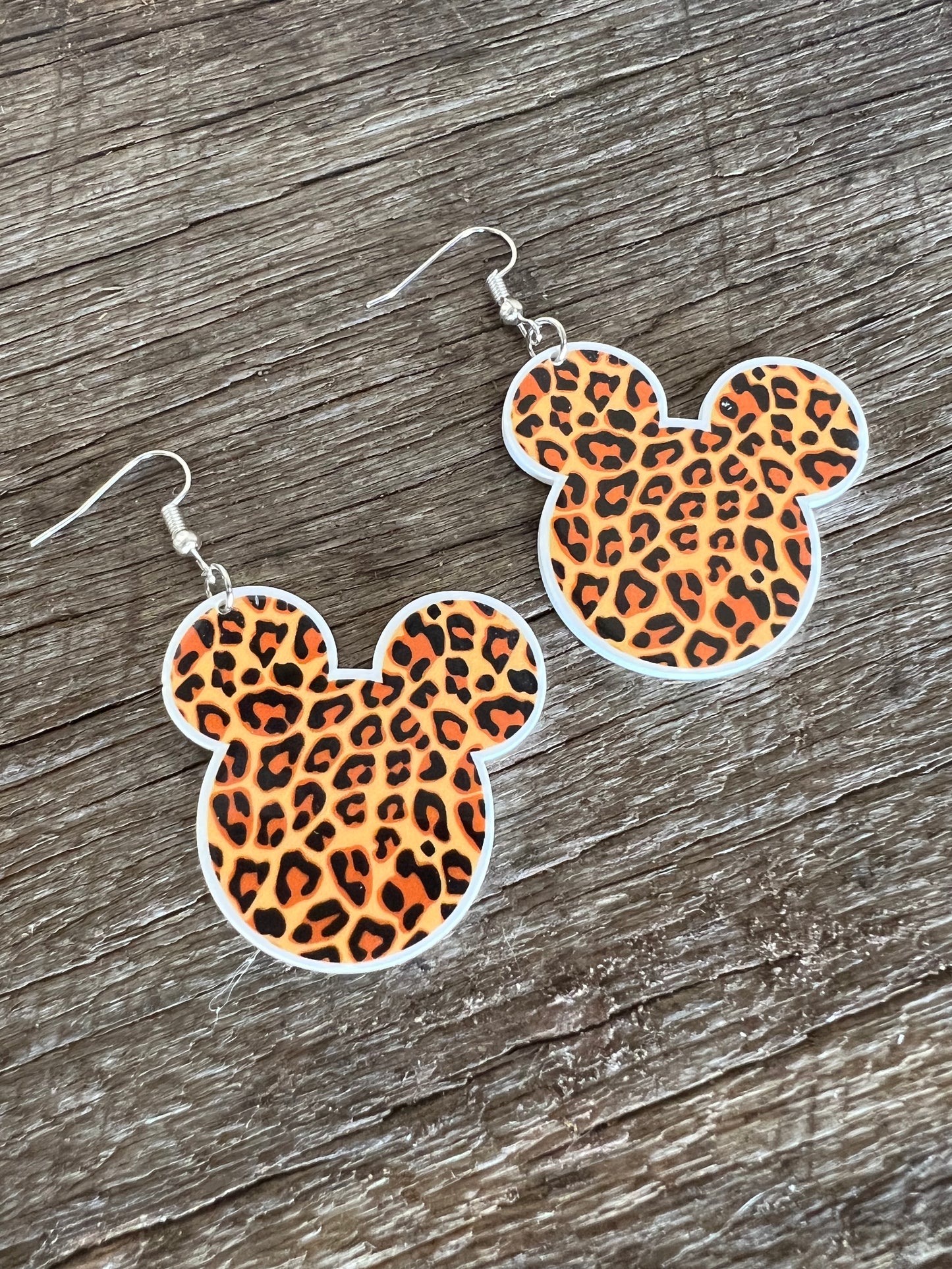 Leopard Mouse Earrings