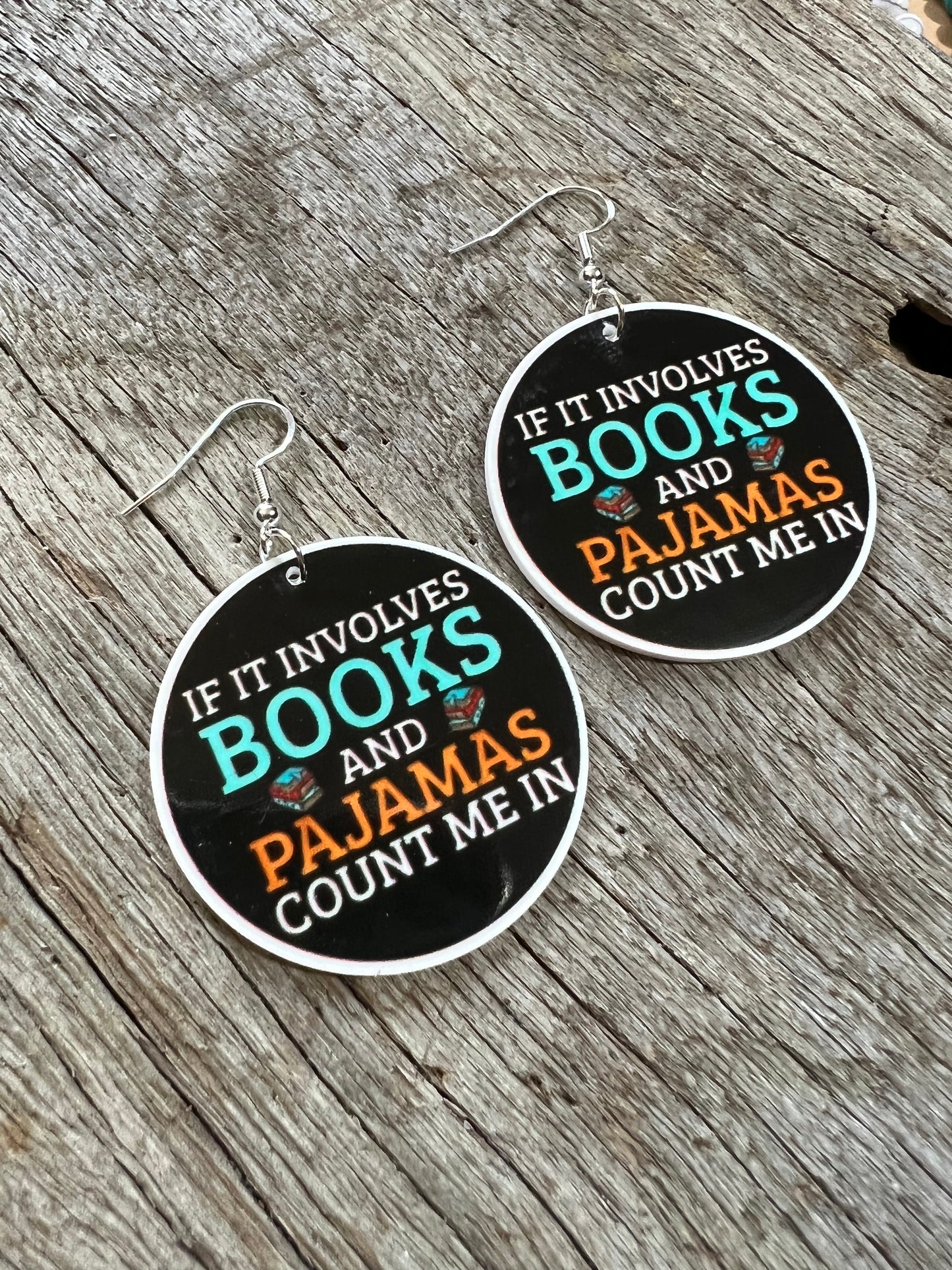 Books and Pajamas Earrings