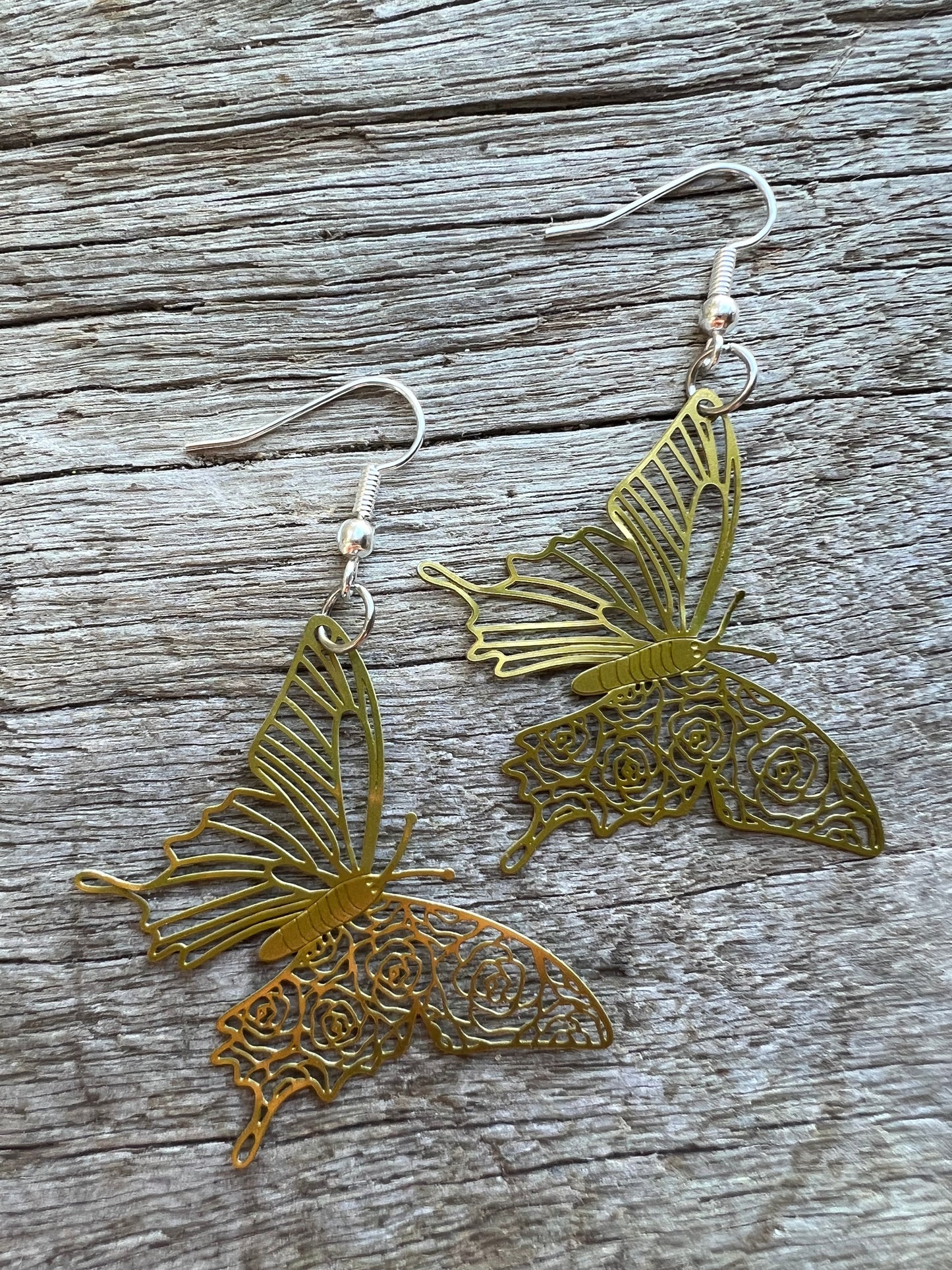 Callie Butterfly Filigree Earrings