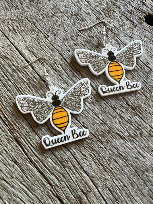 Queen Bee Resin Earrings