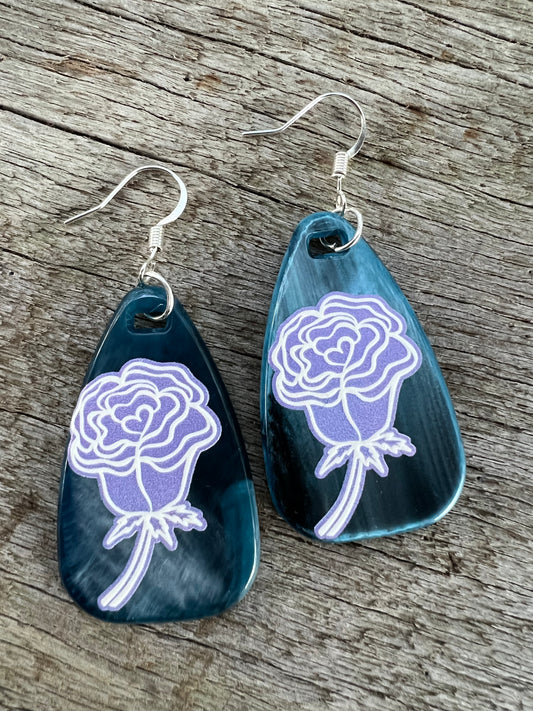 Pretty Rose Floral Earrings