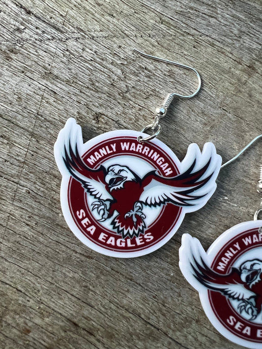 Manly Sea Eagles Earrings