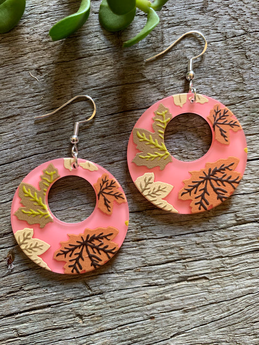 Autumn Round Earrings