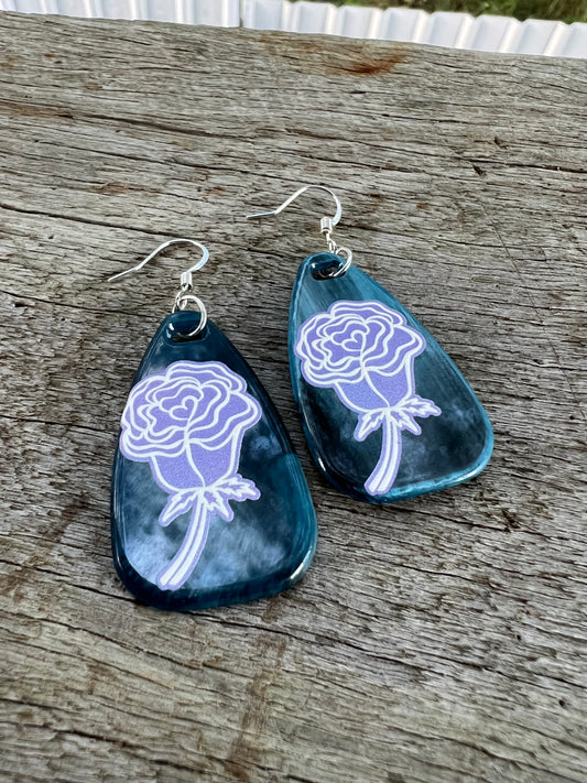 Pretty Rose Floral Earrings