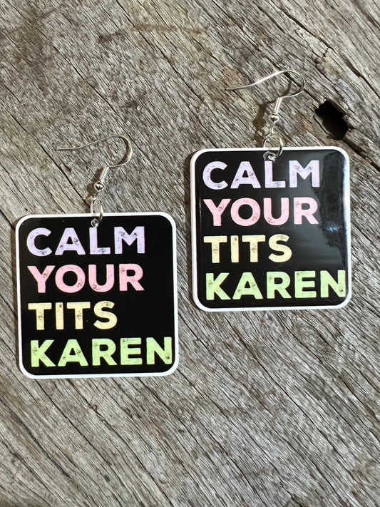 Calm Karen Resin Earrings